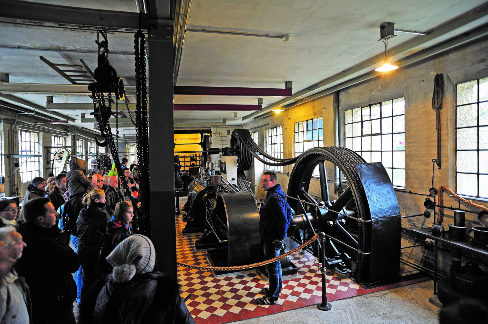 Dampfmaschinenvorführung, Foto: Industriemuseum Lauf - Helmut Meyer