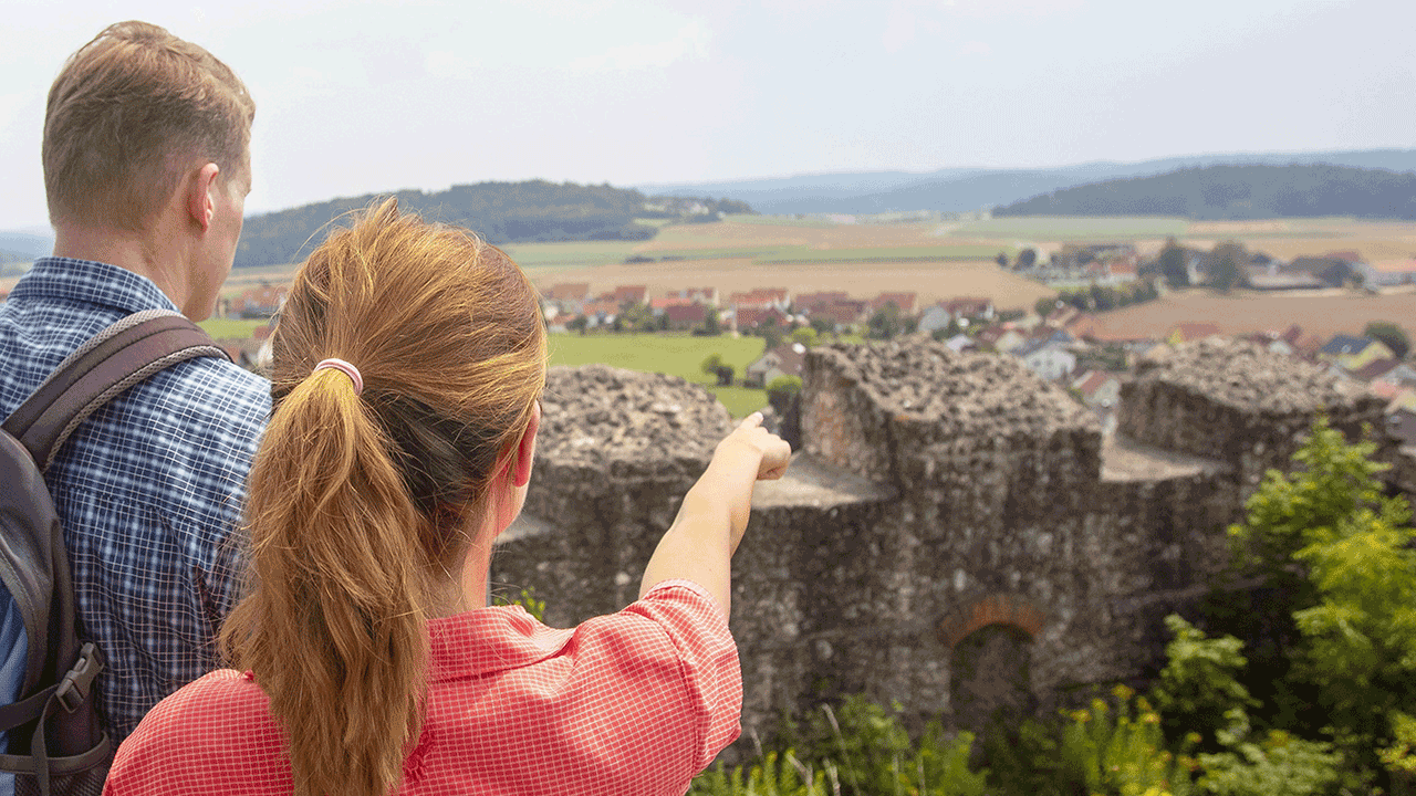 Lupburg Burg Aussicht, Foto: Stefan Gruber 2018