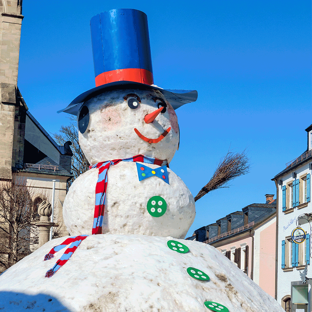 Willkommen zum Schneemannfest in Bischofsgrün! Foto: Manfred Sieber